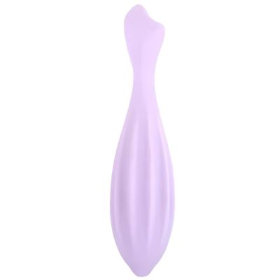 Face Roller Silicone Portable Flexible Washable Facial Roller Skin Care for Women Face and Eyes Massage Soft Pointed Moisturizing Gua Sha Facial Tools (Purple)