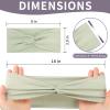 12 Pcs Stretchy Headbands for Women, Absorbed Sport Headband Soft Twist Knotted Hairbands for Daily Life Yoga Workout (Light Morandi) view 2
