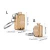 Agnail Clippers Exquisite Luggage Keychain Foldable Nail Cutter Stainless Steel Toenail Pliers(Beige,3.0cmX1.7cmX1.4cm) view 3