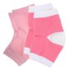 PartyKindom 2pairs Vented Moisturizing Gel Heel Sleeves of Elastic Foot Protectors for Dry Cracked Feet Breathable Cotton Gel Material for Daily view 1