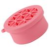 Healeved Makeup Brush Cleaner Mat Makeup Brush Cleaning Bowl Over The Sink Dish Drying Rack Rinse Makeup Brush Cleaning Mat Scrubber Lid Makeup Sponge Cleaner Machine Gloss Pink view 1