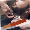 PACKOVE Leather Canvas Double-layer Sharpening Strap Razor Strop for Straight Razor Woodworking Tool Hanging Buckle view 3