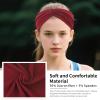 12 Pcs Stretchy Headbands for Women, Absorbed Sport Headband Soft Twist Knotted Hairbands for Daily Life Yoga Workout(Black/Grey/White/Red) view 3