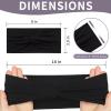 12 Pcs Stretchy Headbands for Women, Absorbed Sport Headband Soft Twist Knotted Hairbands for Daily Life Yoga Workout(Black/Grey/White) view 2