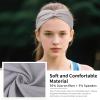 12 Pcs Stretchy Headbands for Women, Absorbed Sport Headband Soft Twist Knotted Hairbands for Daily Life Yoga Workout(Black/Grey/White) view 3