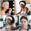 12 Pcs Stretchy Headbands for Women, Absorbed Sport Headband Soft Twist Knotted Hairbands for Daily Life Yoga Workout(Black/Grey/White) view 4