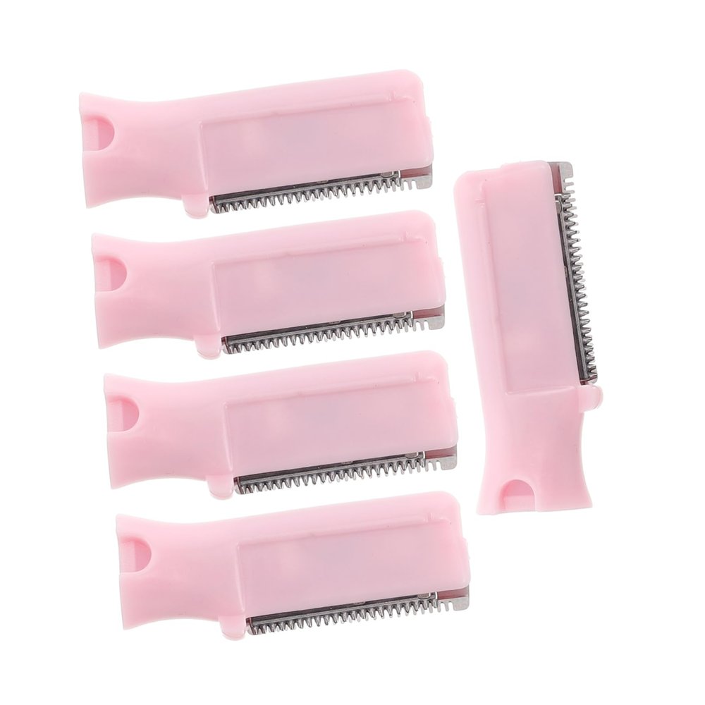CALLARON 5pcs Eyebrow Trimmer Replacement Blades for Facial Hair Removal and Portable Eyebrow Grooming Tool Fit for Women Makeup Bag