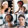 12 Pcs Stretchy Headbands for Women, Absorbed Sport Headband Soft Twist Knotted Hairbands for Daily Life Yoga Workout(Black/Brown/White/Red) view 4