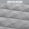 LDLCYCN Grey/a,190 * 80cm(R), Massage Table Cover Quilted Spa Bed Cover with Face Hole Beauty Salon Massage Table Fitted Sheet Dustproof Lash Bed Cover with Elastic Cord All-Round Wrap Square Head view 3