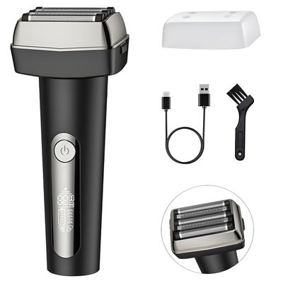 Electric Shaver for Men 5-Blade Foil Razor,Cordless & Rechargeable with 2 Speed Settings,Wet/Dry Shaving,Portable & Efficient for Close Shave,Ideal for Travel