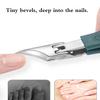 2025 Upgrade Eagle Beak Nail Clippers,3 Sets of Eagle Beak Beveled Nail Clippers,Multifunctional Anti Splash Nail Clipper,Wide Jaw Toenail Clippers,for Seniors, Men,Women (Black) view 3