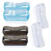 PartyKindom 6pcs Nail Art Tool Brush Fingernail Cleaning Brush Nail Scrubber Pp Material Soft Bristles view 1