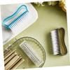 PartyKindom 6pcs Nail Art Tool Brush Fingernail Cleaning Brush Nail Scrubber Pp Material Soft Bristles view 3