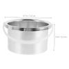 AUTSUPPL Aluminum Alloy Wax Melting Pot Inner Diameter for Efficient Waxing Wax Warmer Replacement Dish Compatible view 2