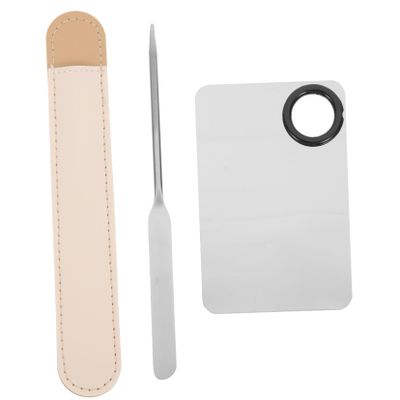 SKISUNO Stainless Steel Makeup Mixing Palette Set 304 Grade for Foundation Nail Art Beauty Shop