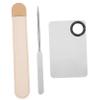 SKISUNO Stainless Steel Makeup Mixing Palette Set 304 Grade for Foundation Nail Art Beauty Shop view 1