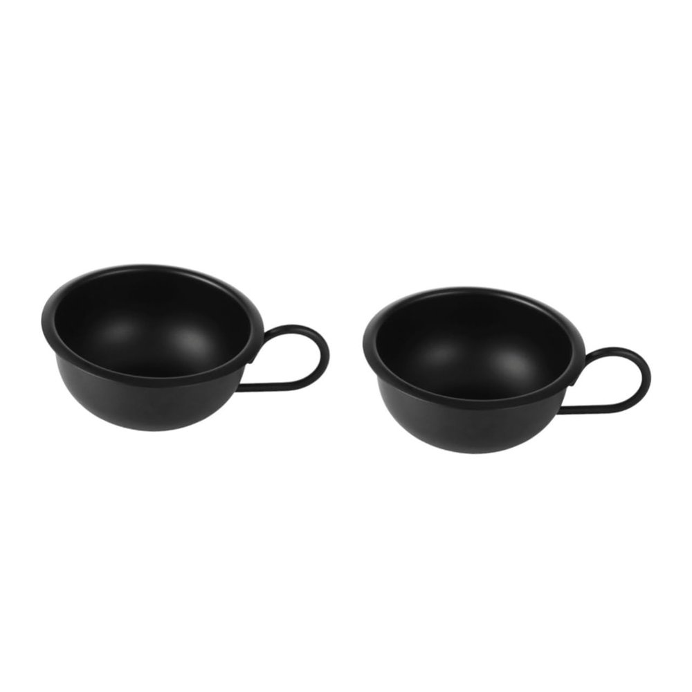 Beaupretty 2pcs Men Metal Shaving Bowl for Cream Soap Shaving Bowl for Home Barber Use Convenient for Men Grooming Needs
