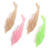 Healvian 4pcs Dolphin Shaped Nail Brush for Gel Manicure Fingernail Cleaning Tools Nail Surface Cleaning Brushes Random Color view 1