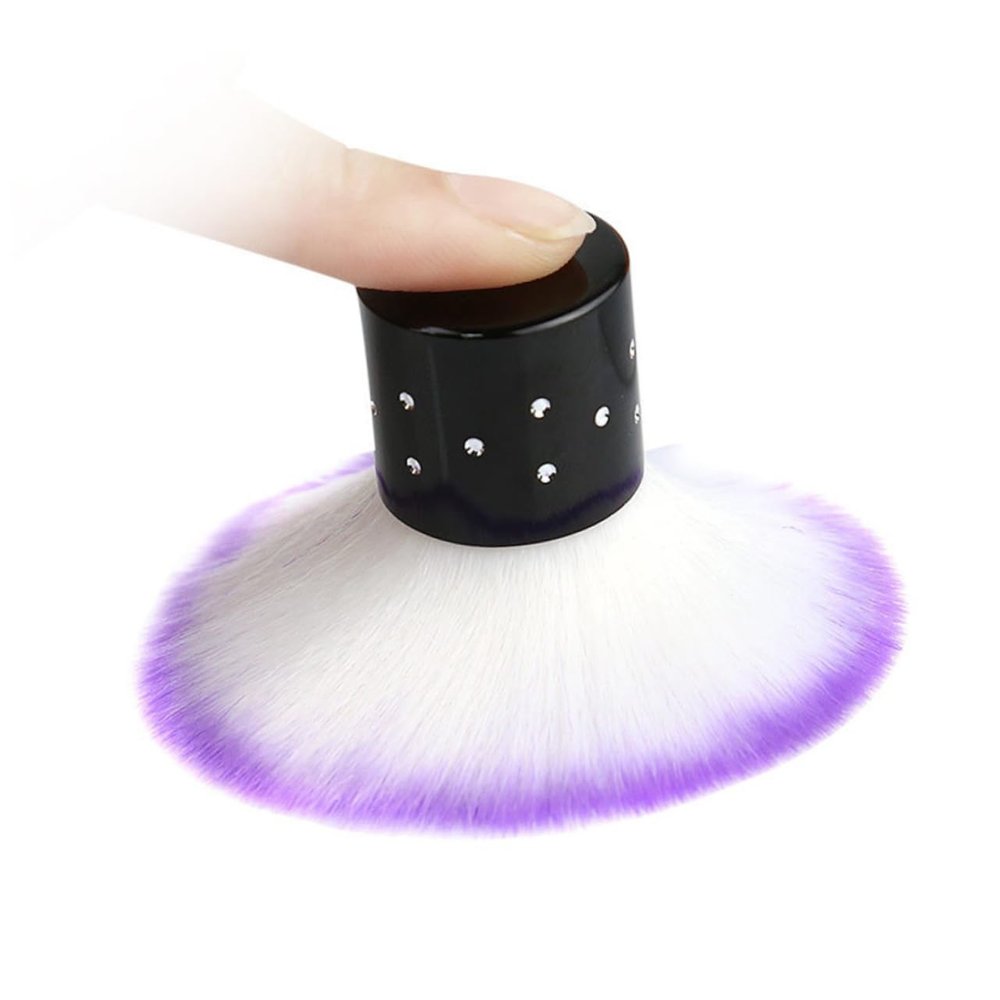 Beaupretty 1set Nail Art Tool Mushroom Cleaning Brush High Elastic Sponge Block for Natural Nails Portable Manicure Accessories for Salon Home Use