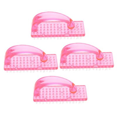 PartyKindom 4pcs Fingernail Cleaning Brush Nail Scrub for Easy Cleaning of Fingernails and Toenails Lightweight Design for Home and Travel Use