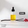 50ml Molding Glass Dropper Bottles with Double-layer Dropper Cap with Glass Pipette with Threaded 18/400 for Essential Oils, Leak Proof Travel Bottles, Set of 6 (Black) view 3