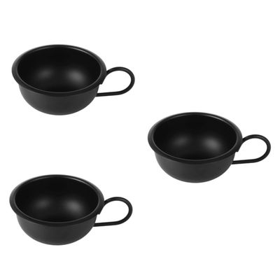 Beaupretty 3pcs Metal Shaving Bowl for Men and Simple Design for Home and Barber Use Shaving Cream Soap Holder for Grooming