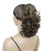 12" Culry Brown With Blonde Highlights Clip On Ponytailtail With Butterfly Clip Hairpiece Synthetic Fibres 230T view 4