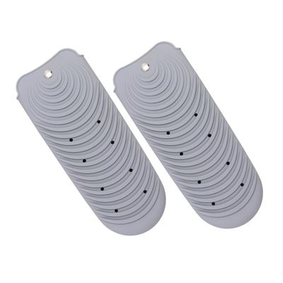 CALLARON 2pcs Silicone Heat Resistant Mat Pouch for Curling Iron Hair Straightener Portable Travel Case for Hot Hair Tools Fit Stylish Design for Easy Storage