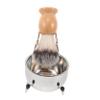 SAFIGLE Shaving Bowl Men Stainless Steel Grooming Kit Holder and Soft Bristles Complete Wet Shaving Accessories for Comfortable Elegant Packaging view 1