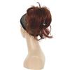12 Inch Adjustable Messy Style Ponytailtail Hair Extension Synthetic Hair-Piece With Jaw Claw 10 med. golden brown 12INCHES view 3