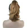 12" Dual Use Curly Styled Clip In Claw Ponytailtail Hair Extension Synthetic Hairpiece 125G With Claw Clip 19 Lt Golden Blonde 12INCHES view 1