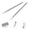 VICASKY 2pcs Double-end Nail Cuticle Pusher Cuticle Cleaner for Nail Techs Pusher Ingrown Toenail Tool Salon Supplies view 2