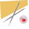 VICASKY 2pcs Double-end Nail Cuticle Pusher Cuticle Cleaner for Nail Techs Pusher Ingrown Toenail Tool Salon Supplies view 4