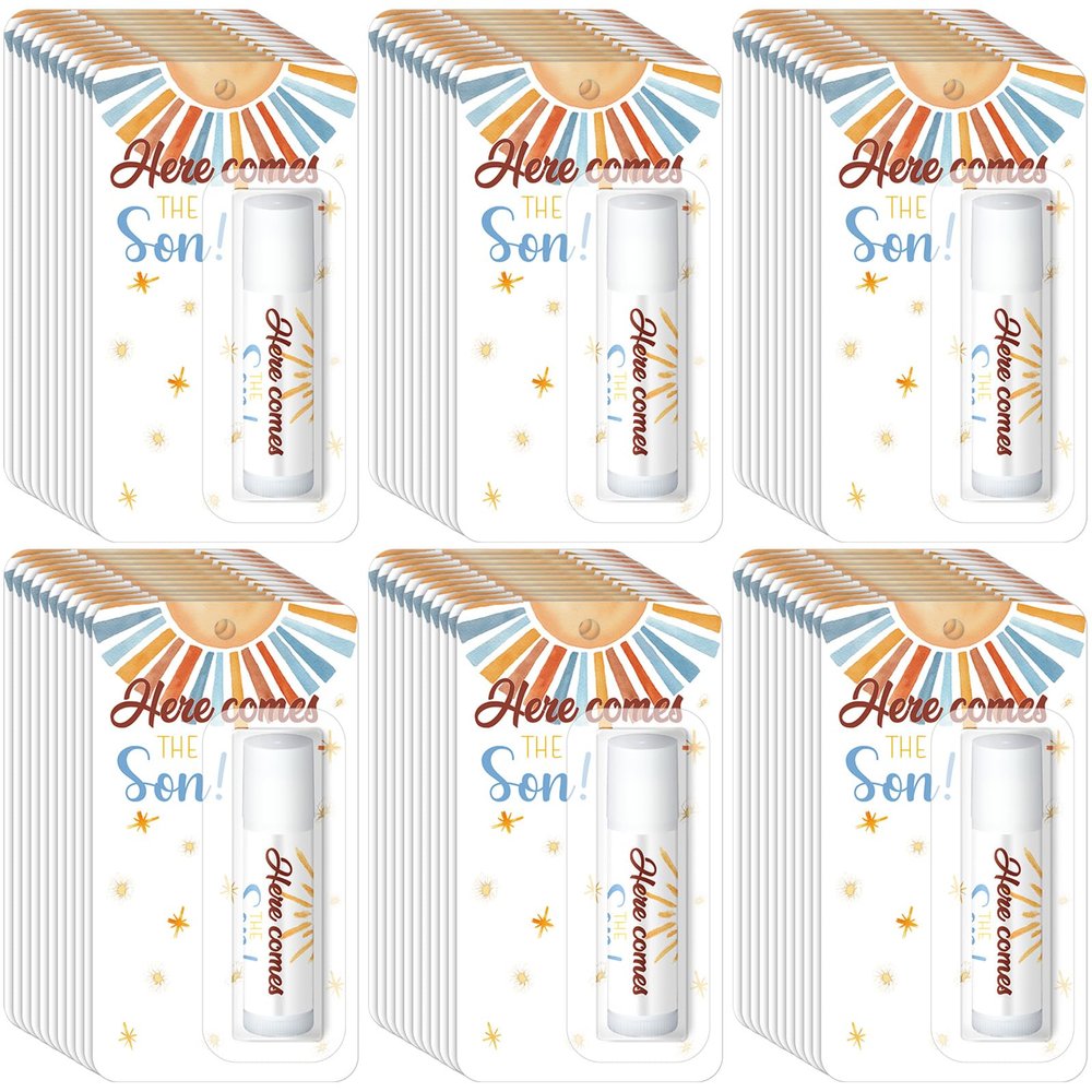 30 Pack Here Comes the Son Baby Shower Favors Games Prizes Party Gifts Bulk Sunshine Lip Balms for Winners Adults Guests Gender Reveal Favors Decorations Baby Shower Souvenirs Gift Bags Stuffers