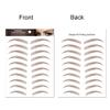 6 Sheets Eyebrow Tattoo Stickers Eyebrow Stencil Sticker Waterproof Eyebrow Transfers Stickers Grooming Shaping Fake Eyebrow Sticker for Women and Girls Makeup view 2