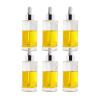 50ml Molding Glass Dropper Bottles with Double-layer Dropper Cap with Glass Pipette with Threaded 18/400 for Essential Oils, Leak Proof Travel Bottles, Set of 6 (Silver) view 1