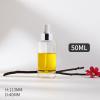 50ml Molding Glass Dropper Bottles with Double-layer Dropper Cap with Glass Pipette with Threaded 18/400 for Essential Oils, Leak Proof Travel Bottles, Set of 6 (Silver) view 3