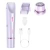 2-in-1 Women's Body Shaver,2025 Upgrade Electric Shaver Bikini Trimmer for Women,Dual Head Cordless Electric Razor IPX7 Waterproof Wet and Dry Hair Trimmer for Face Lip Chin Underarm Legs (Purple) view 1
