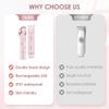 2-in-1 Women's Body Shaver,2025 Upgrade Electric Shaver Bikini Trimmer for Women,Dual Head Cordless Electric Razor IPX7 Waterproof Wet and Dry Hair Trimmer for Face Lip Chin Underarm Legs (Purple) view 2