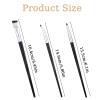 6 PCS Thin Eyeliner Brush Set, Fine Angled Eyeliner Brushes Angled Eye Liner Brush Ultra Fine Bent Makeup Brushes Pointed Round Eye Liner Makeup Tool for Women Girls Beauty Cosmetic view 2