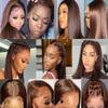 10/10/10 inch Color 4 Brown Straight Bundles Human Hair Dark Brown Human Hair Bundles Brazilian Unprocessed Virgin Weave No Tangle Hair Extensions For Black Women view 2
