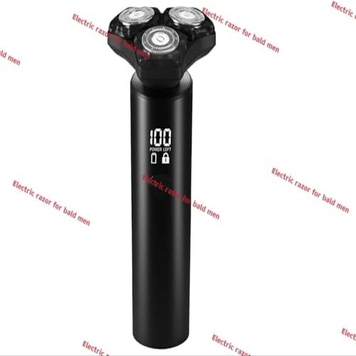 Electric Razor for Men10,000RPM High-Speed Motor, IPX8 Waterproof, USB Fast Charging, 5-Min Quick Charge & Travel Lock (Light Black)