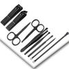 18-Piece Nail Clippers Set, Professional Manicure Pedicure Kit, Stainless Steel Fingernail & Toenail Clippers, Nail Scissors, Ear Spoon, Pedicure Tool Set with PU Leather Case view 3