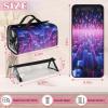 AGHESOTH Night Style Sky Toiletry Bag Water Proof Travel Makeup Case Large Capacity 4 in 1 Foldable Cosmetics Storage for Women Men Removable Zipper Clear PVC Pockets view 3