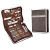 26-Piece Stainless Steel Nail Clippers Set, Household Manicure & Pedicure Grooming Kit with Travel Case, Complete Nail Care Tools for Hands, Feet & Facial Care, Portable &(Black) view 1