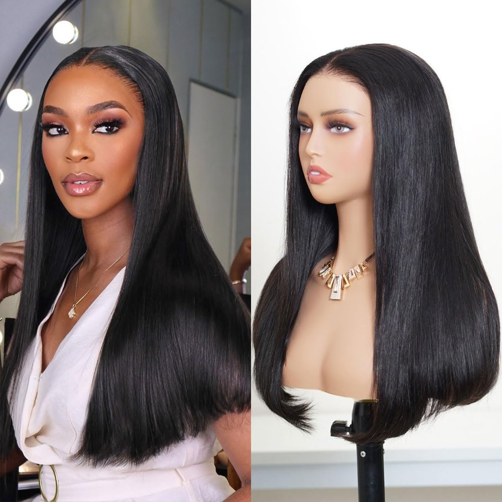 RECOOL Hair Salon-Quality Straight Bob Wig Human Hair HD Lace 6x5 Closure Wig Glueless Wigs Human Hair Ppre Plucked Pre Cut Ready to Go Straight Lace Front human hair wigs for black women