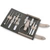 10-Piece Stainless Steel Manicure Set, Professional Nail Clippers & Pedicure Tools for Men, Complete Grooming Kit with Ear Spoon, Compact PU Leather Case, Personal Care Set for Hand & Foot Care view 4