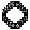 20 Sheets Temporary Tattoo Stencil Kit, Tattoo Templates for Real Tattoos Mehndi Stencils for Kids Teens Adults Body Paint view 2