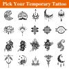 20 Sheets Temporary Tattoo Stencil Kit, Tattoo Templates for Real Tattoos Mehndi Stencils for Kids Teens Adults Body Paint view 4