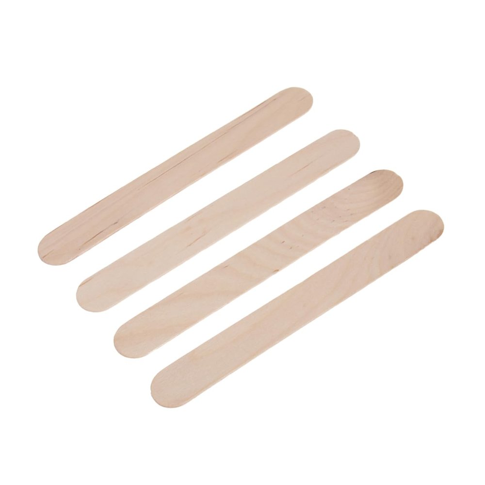 VICASKY 50pcs Facial Hair Remover Tool Wooden Wax Applicators Hot Wax Kit for Women